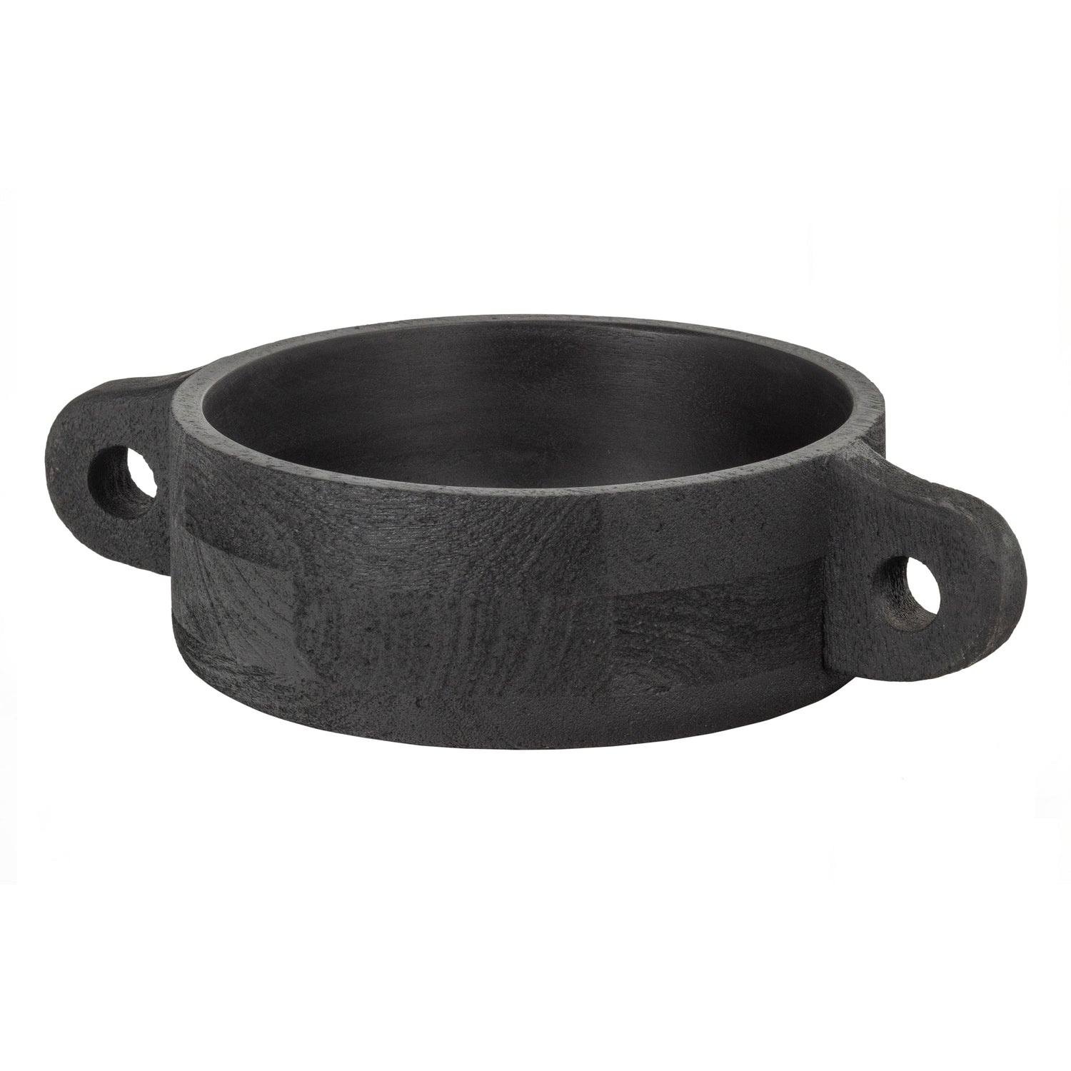 WOOOD Hari Schaal - Mango Hout - Zwart - 9x37x24