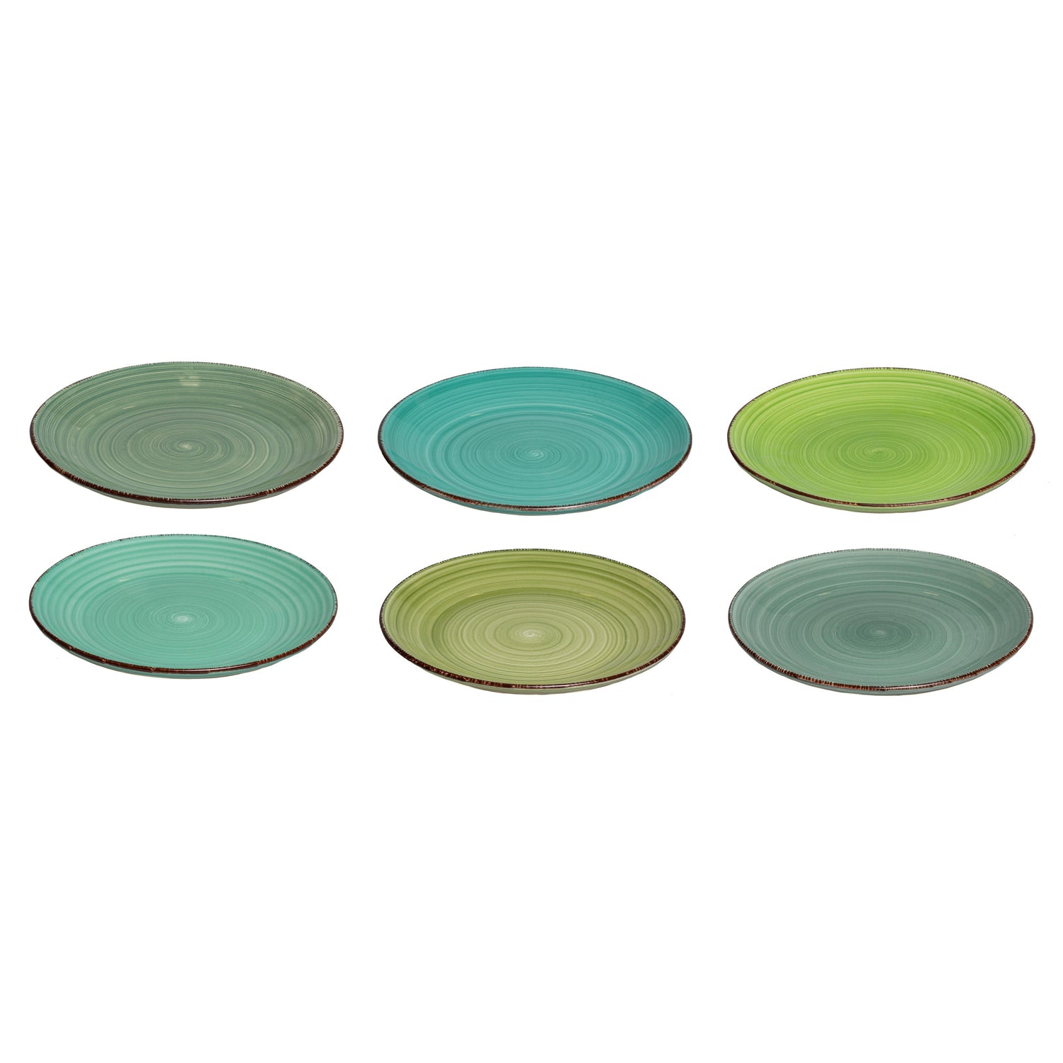 Studio Tavola Ontbijtborden Summer Green ø 19 cm - 6 Stuks