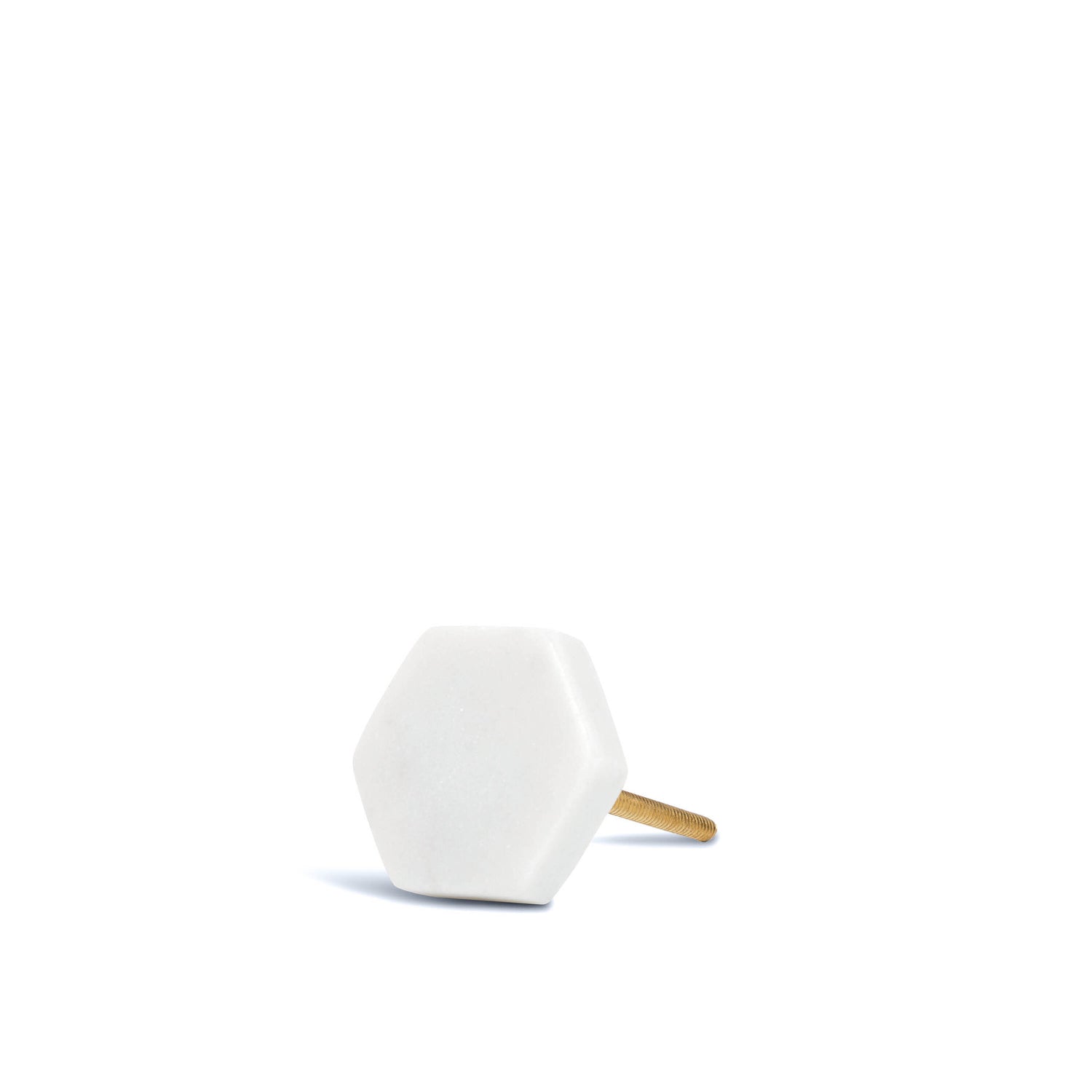 STONED Marmer Deurknop Hexagon