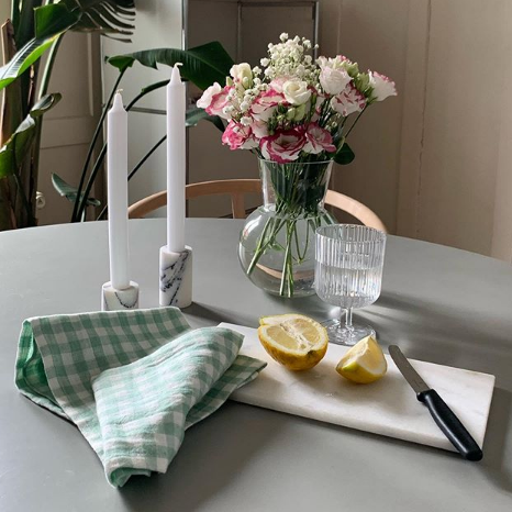 STONED Wit Marmer Serveerplank S 15 x 30 cm