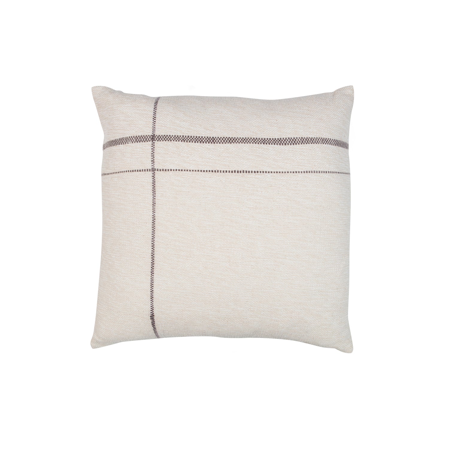 Basiclabel Kussen Reef - Katoen - Crème|Grijs - 60x60x10