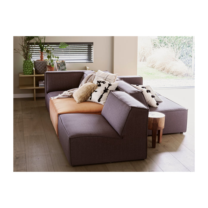 Basiclabel Kussen Reef - Katoen - Crème|Grijs - 60x60x10