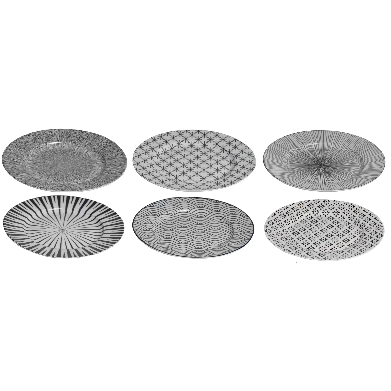 Studio Tavola Ontbijtborden Black Sailor ø 21 cm - 6 Stuks