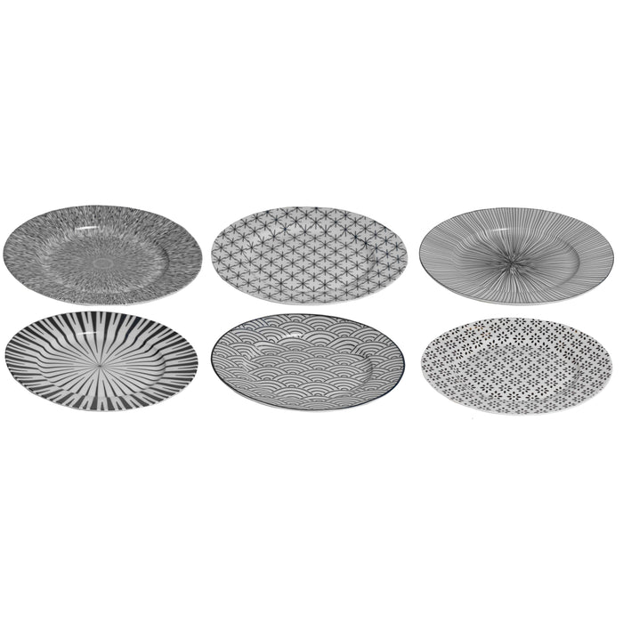 Studio Tavola Ontbijtborden Black Sailor ø 21 cm - 6 Stuks