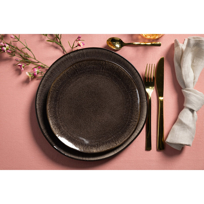 Studio Tavola Ontbijtborden Dark Brown ø 22 cm - 6 Stuks