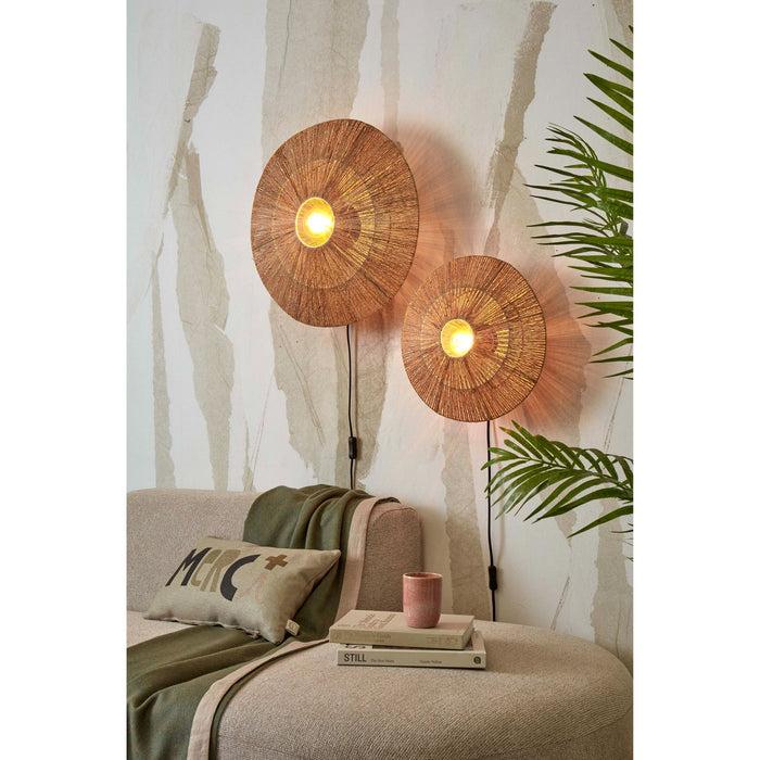 GOOD&MOJO Wandlamp Iguazu - Jute - Ø55cm