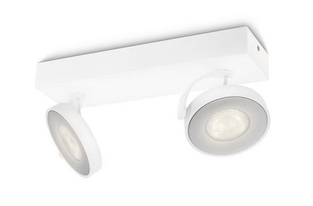 Philips CLOCKWORK Opbouwspot LED 2x4,5W|500lm Wit