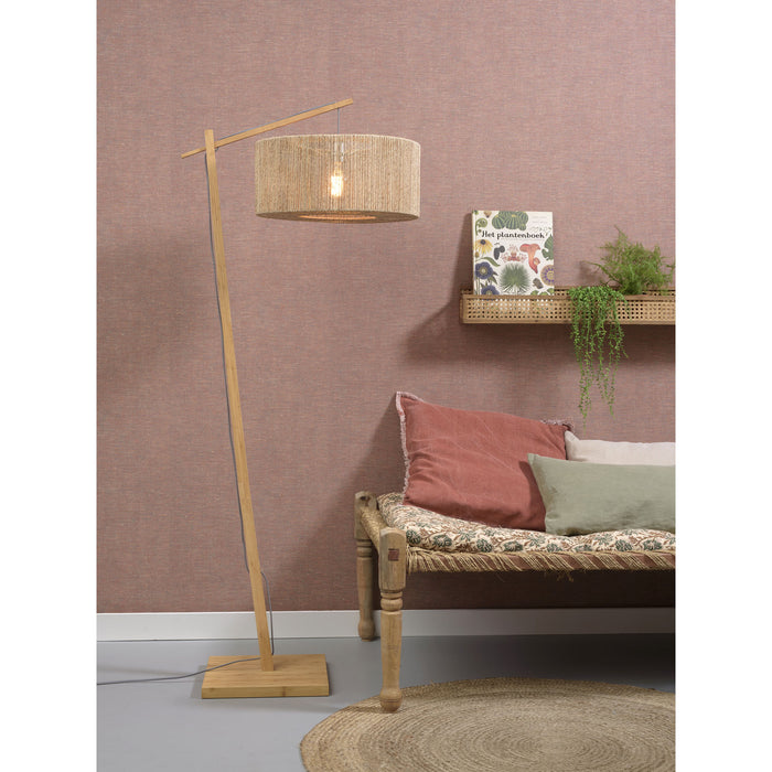 GOOD&MOJO Vloerlamp Iguazu - Bamboe|Jute - 73x50x176cm