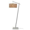GOOD&MOJO Vloerlamp Java - Bamboe Wit|Naturel - 75x50x176cm