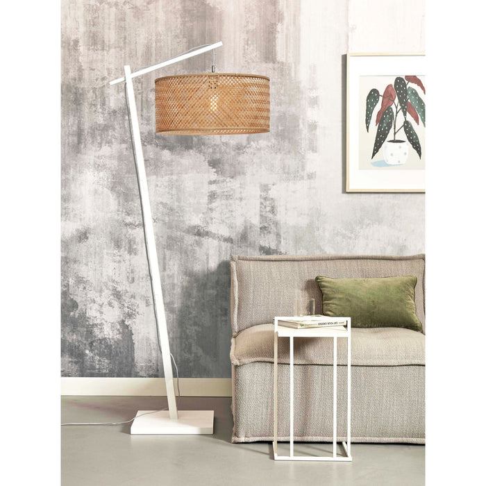 GOOD&MOJO Vloerlamp Java - Bamboe Wit|Naturel - 75x50x176cm