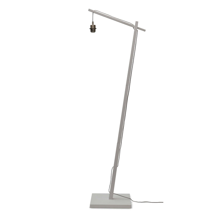 GOOD&MOJO Vloerlamp Java - Bamboe Wit|Naturel - 75x50x176cm
