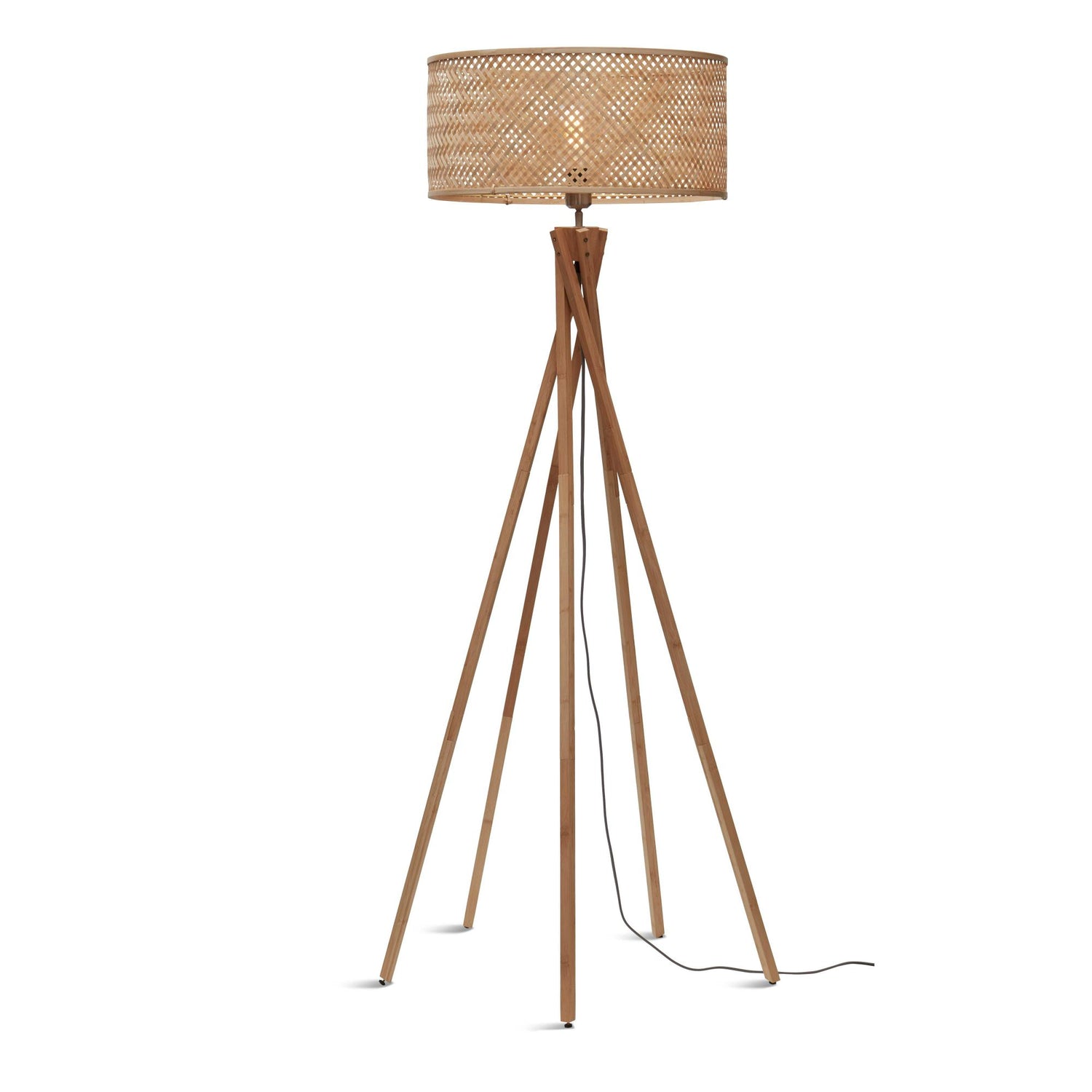 GOOD&MOJO Vloerlamp Java - Bamboe - Ø50x146cm