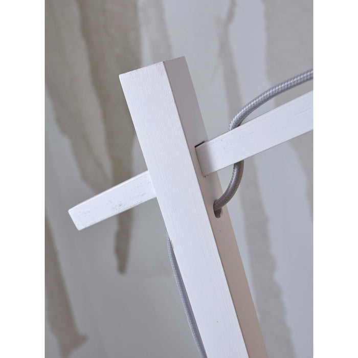 GOOD&MOJO Vloerlamp Java - Bamboe Wit|Naturel - 58x32x150cm