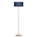 GOOD&MOJO Vloerlamp Fuji - Blauw|Bamboe - Ø47cm