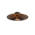 GOOD&MOJO Kalimantan Plafondlamp - Ø60cm - Zwart / Bamboe
