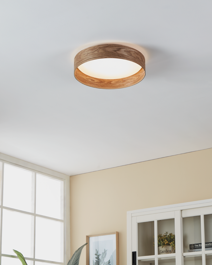 EGLO Luppineria Plafondlamp - LED - Ø 38 cm - Bruin