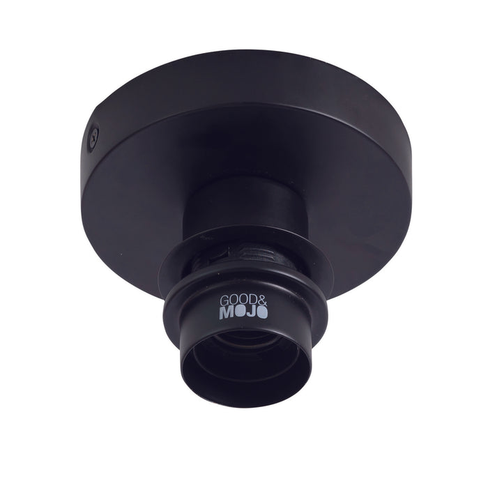 GOOD&MOJO Plafonniere Palawan - Bamboe|Zwart - Ø60cm