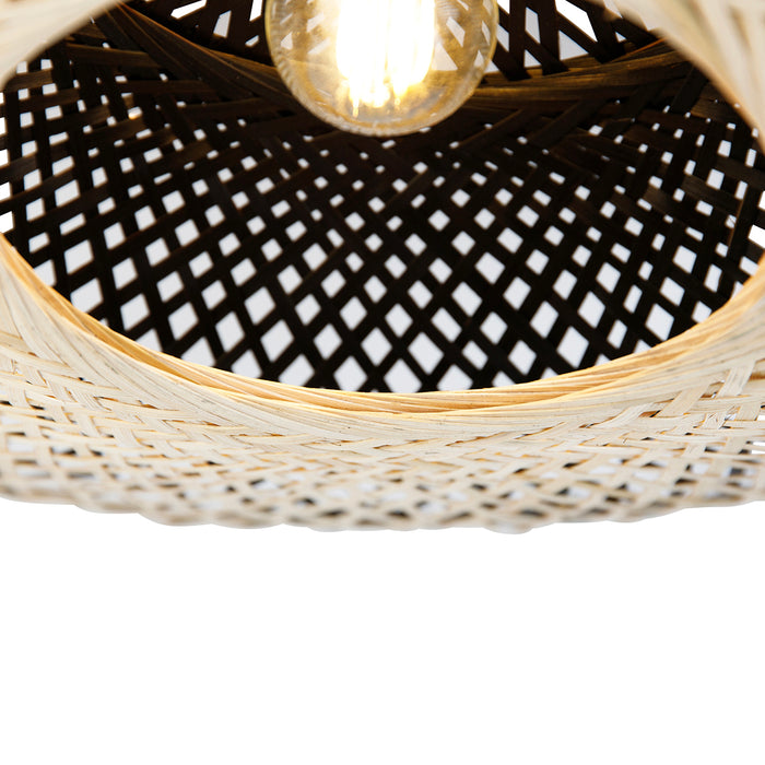 QAZQA Oosterse plafondlamp bamboe 50 cm - Rina