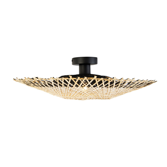QAZQA Oosterse plafondlamp bamboe 50 cm - Rina