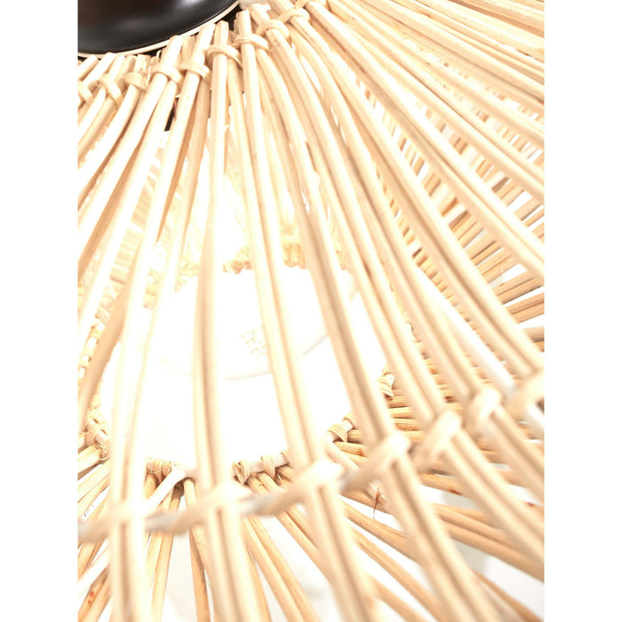 GOOD&MOJO Plafonniere Zanzibar - Rotan Wit - Ø55cm