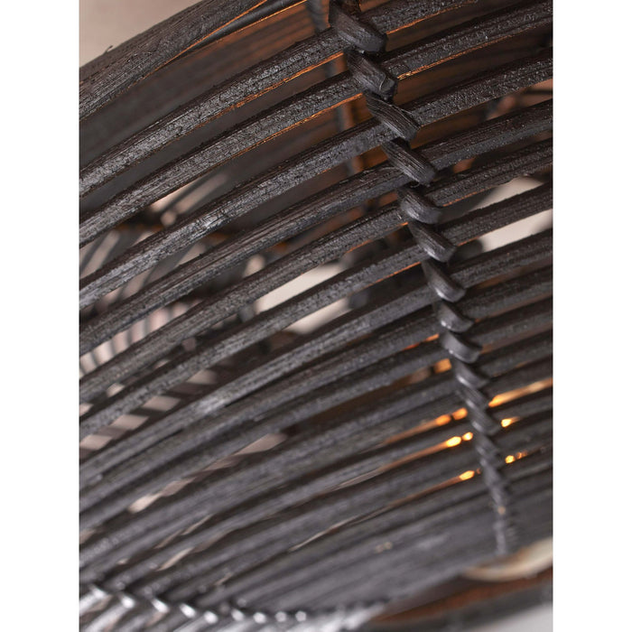 GOOD&MOJO Plafonniere Tanami - Rotan Zwart - Ø40cm