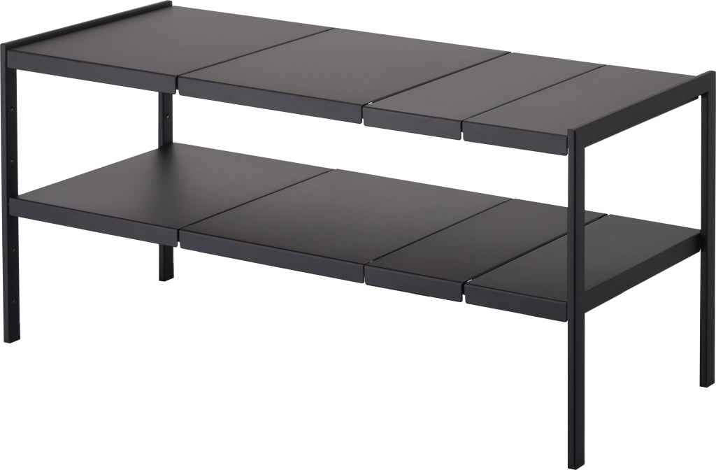 Yamazaki Keukenkast Organizer Uitschuifbaar - 2 niveau - Tower - Zwart