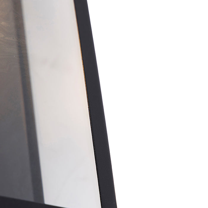 QAZQA Set van 2 buiten wandlampen zwart IP44 met glas - Rotterdam