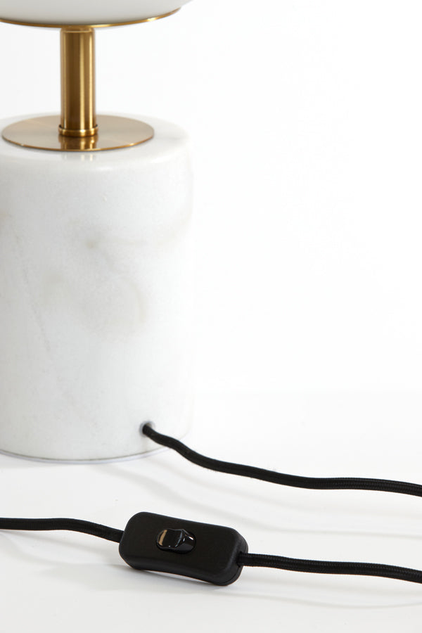 Light & Living - Tafellamp MEDINA - Ø25x47cm - Wit