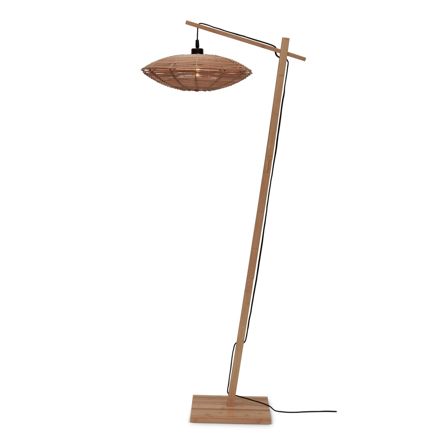 GOOD&MOJO Vloerlamp Tanami - Bamboe|Rotan - 63x40x150cm