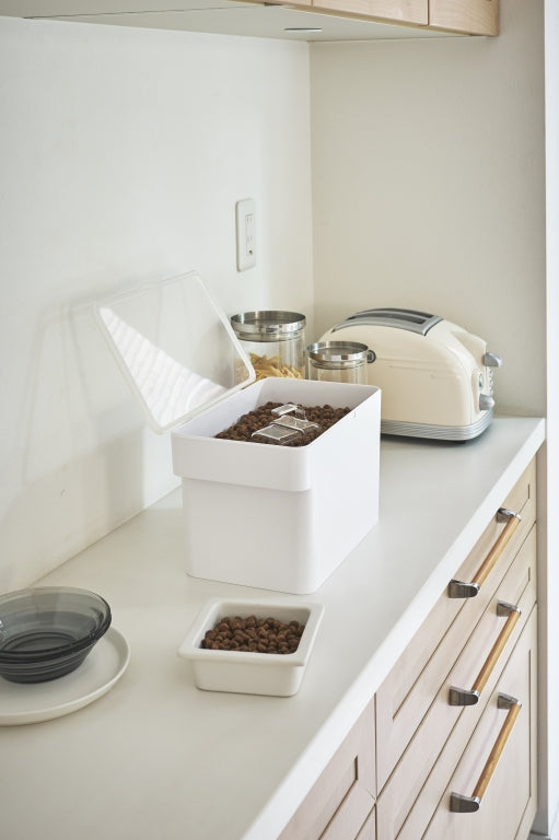 Yamazaki Huisdier Voedselcontainer - Tower - Wit