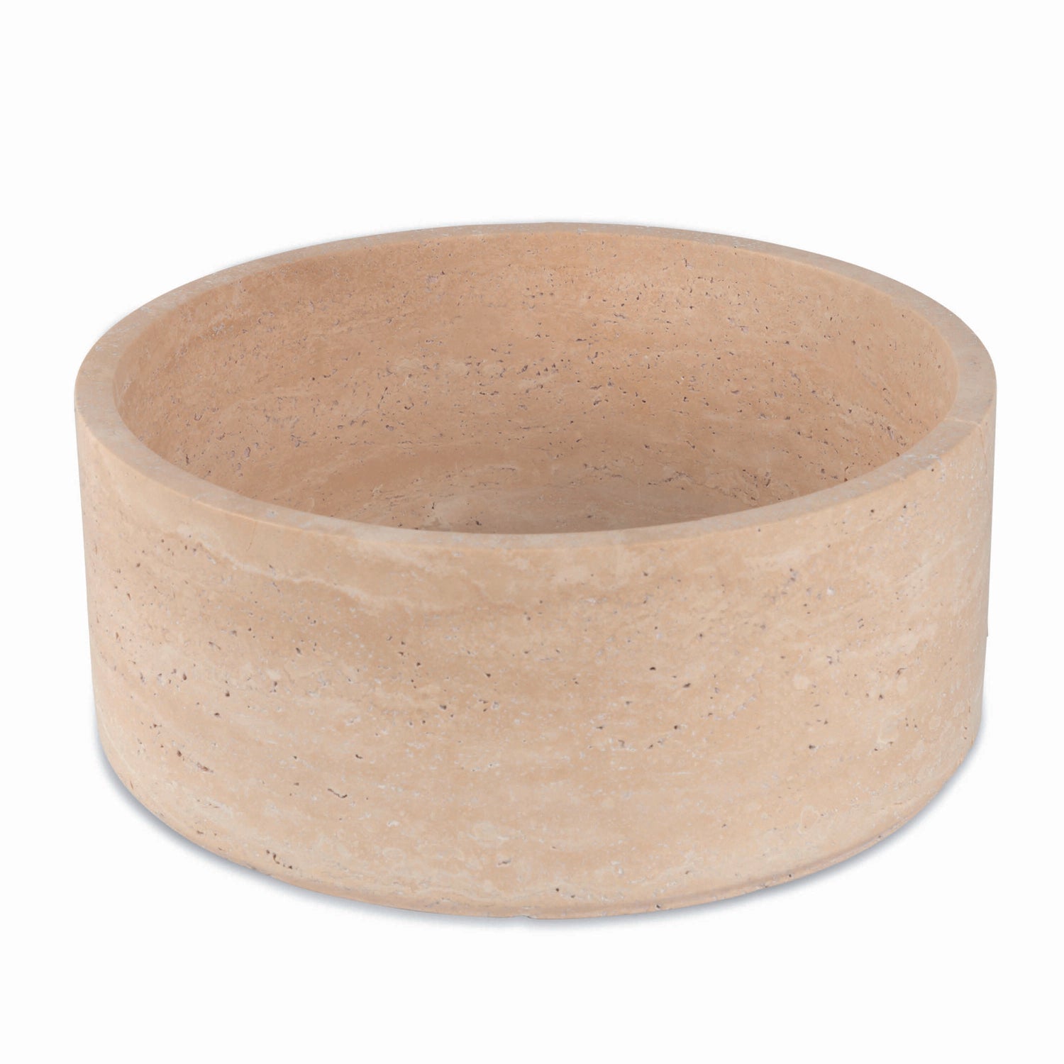 STONED Beige Travertin Fruitschaal