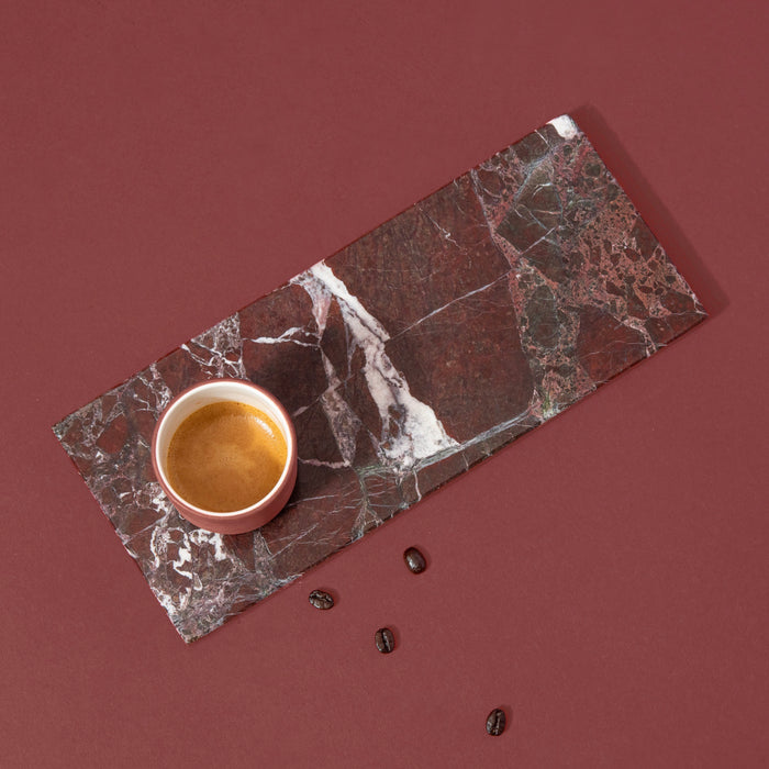 STONED Burgundy Marmer Serveerplankje 10.5 x 25 cm