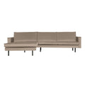 WOOOD Rodeo Chaise Longue Links - Velvet -  Khaki