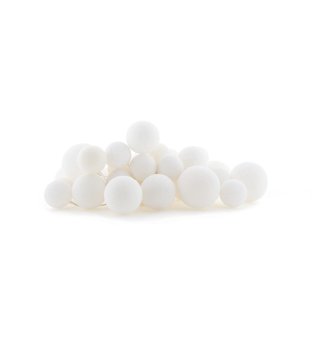 Cotton Ball Lights Premium lichtslinger wit - Pure White 35 lampjes