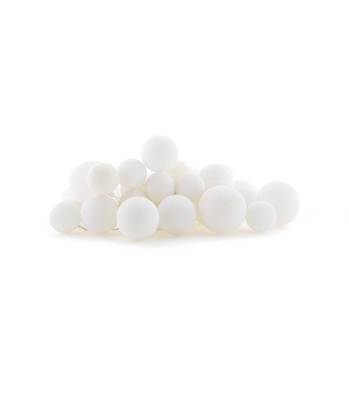 Cotton Ball Lights Premium lichtslinger wit - Pure White 35 lampjes