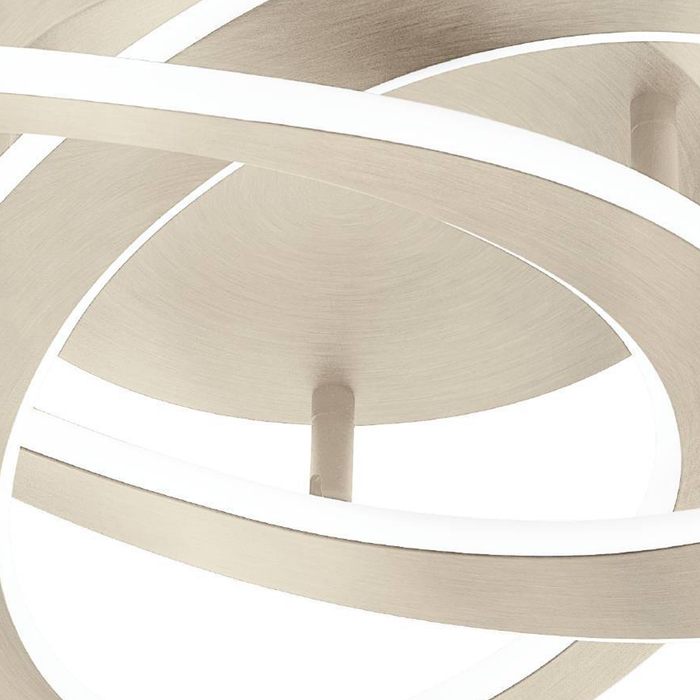 EGLO Rolimare Plafondlamp - LED - 42 cm - Grijs|Wit