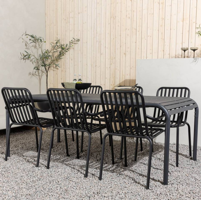 24Designs Riccardo Stoel - Set Van 2 - Zwart Aluminium