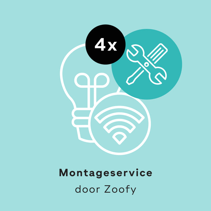 4x Installatie Phillips Hue - Door Zoofy in samenwerking met fonQ