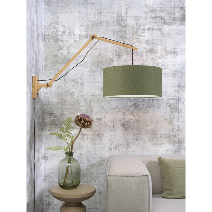 GOOD&MOJO Wandlamp Andes - Bamboe|Groen - 95x47x55cm