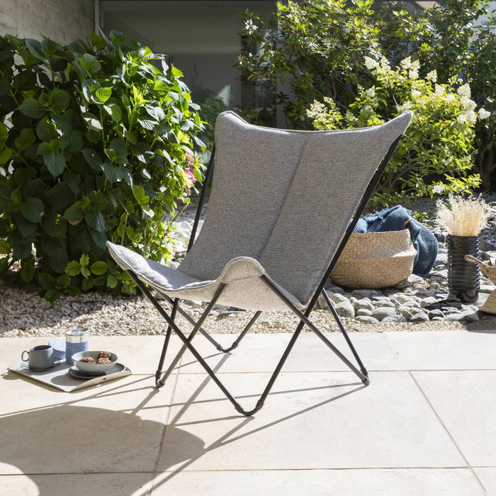 Lafuma Sphinx Sunbrella Loungestoel - Graniet