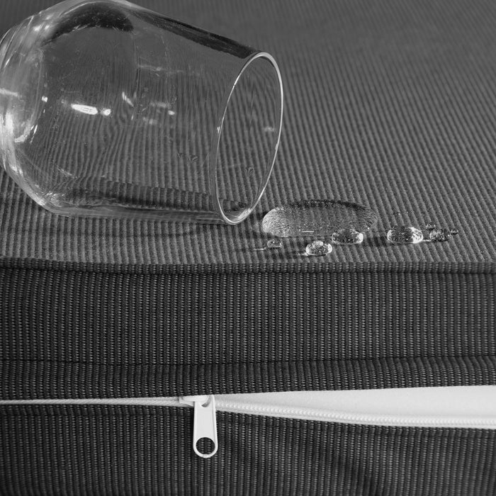 tectake® Wicker lounge Bellaria met aluminium frame - Grijs