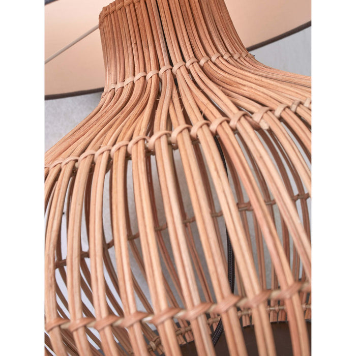 GOOD&MOJO Tafellamp Kalahari - Denim|Rotan - Ø32cm