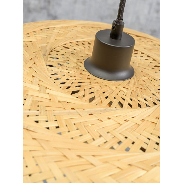 GOOD&MOJO Vloerlamp Palawan - Bamboe Zwart|Naturel - 68x40x176cm