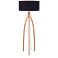 GOOD&MOJO Vloerlamp Annapurna - Zwart|Bamboe - Ø60cm