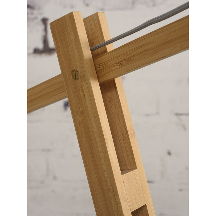 GOOD&MOJO Vloerlamp Montblanc - Bamboe|Donkergrijs - 175x60x207cm