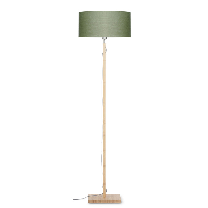 GOOD&MOJO Vloerlamp Fuji - Groen|Bamboe - Ø47cm