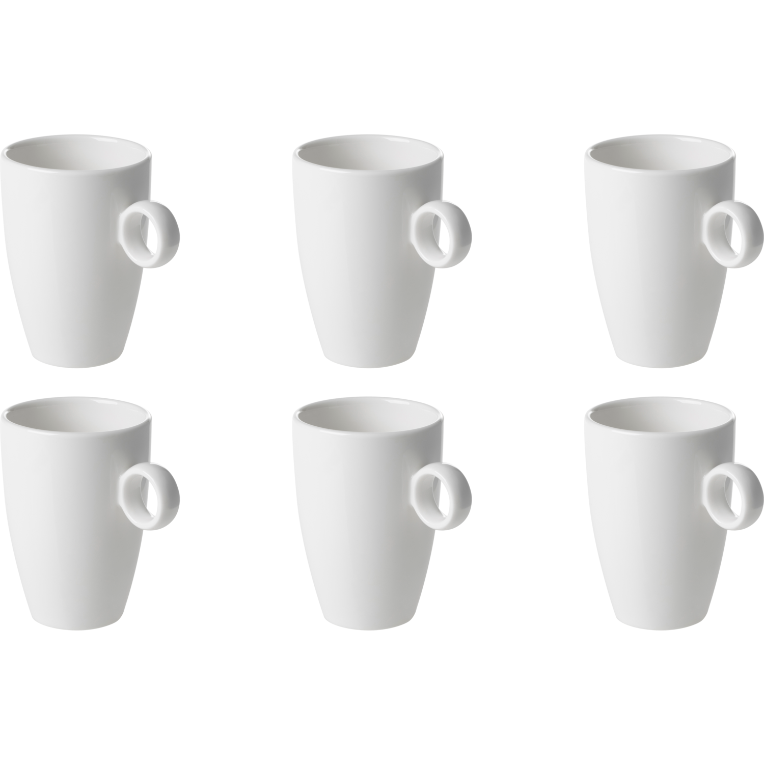 Maastricht Porselein Beker Bart 23 cl Offwhite Porselein 6 stuk(s)