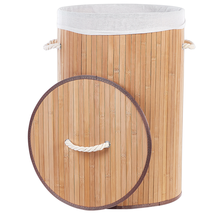 Beliani - SANNAR - Mand - Lichtbruin - Bamboehout