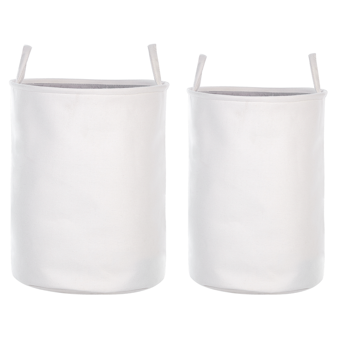 Beliani - ARCHA - Manden set van 2 - Wit - Polyester