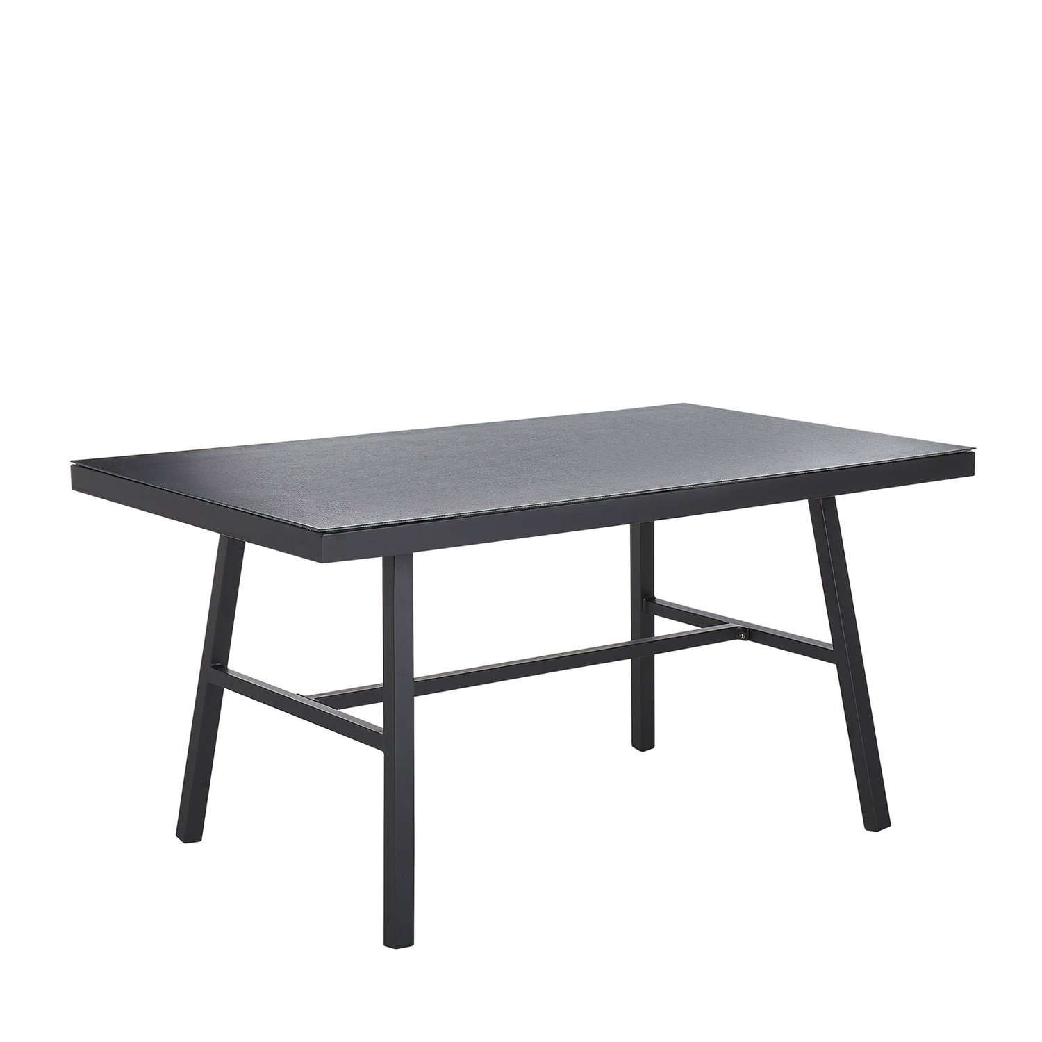 Beliani - CANETTO - Tuintafel - Zwart - Aluminium